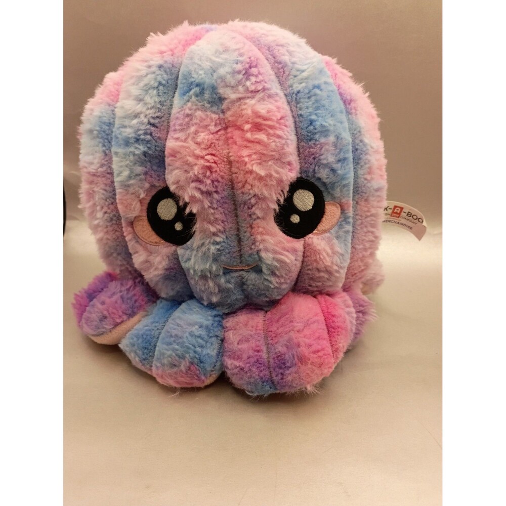 NEW Peek A Boo Oppy The Octopus Pink Blue & Purple Soft Plush